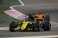 Nico Hulkenberg followed by Fernando Alonso